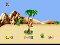 une photo d'Ã©cran de Bubsy Fractured Furry Tails sur Atari Jaguar